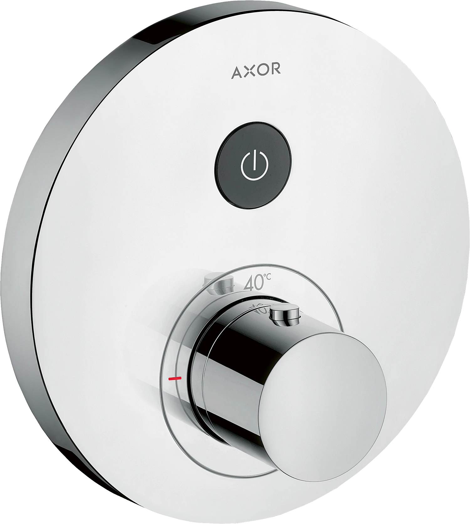 Axor Showerselect Thermostatic Mixer Round For Concealed Installation For 1 Outlet Stainless Steel