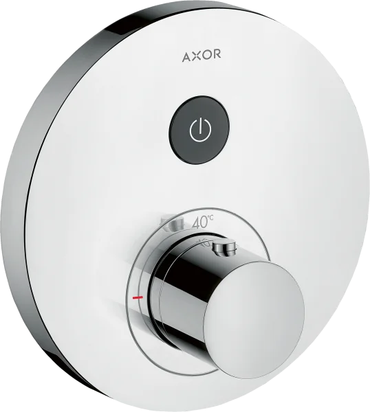 Axor Showerselect Thermostatic Mixer Round For Concealed Installation For 1 Outlet Stainless Steel