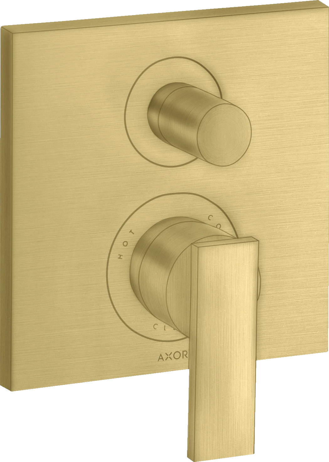 Axor Citterio Single Lever Manual Bath Mixer For Concealed Installation With Lever Handle Brushed Brass