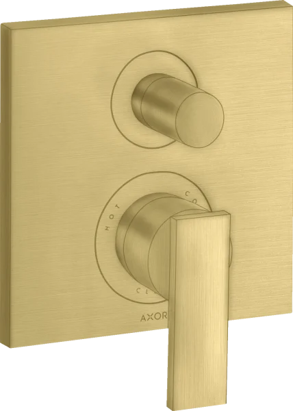 Axor Citterio Single Lever Manual Bath Mixer For Concealed Installation With Lever Handle Brushed Brass