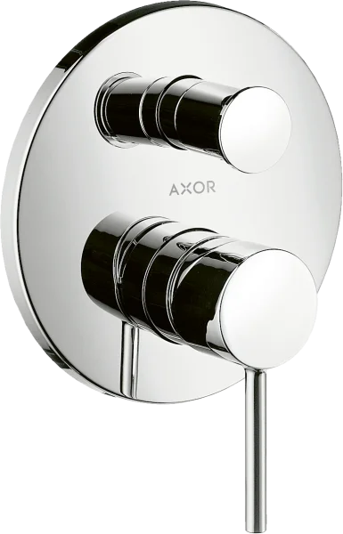Axor Starck Single Lever Manual Bath Mixer For Concealed Installation With Lever Handle Polished Black Chrome