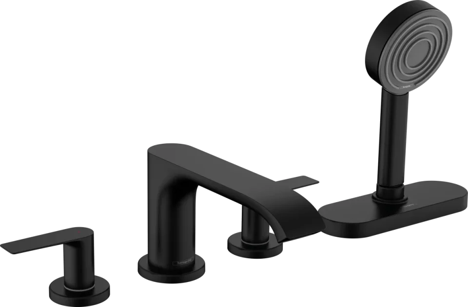 Hansgrohe Vivenis Bath Mixers Concealed 555 X 290 X 230mm Black - Matt product image - Image 1