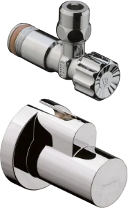 Hansgrohe Angle Valves 132 X 112 X 90mm Gunmetal/chrome - Brushed