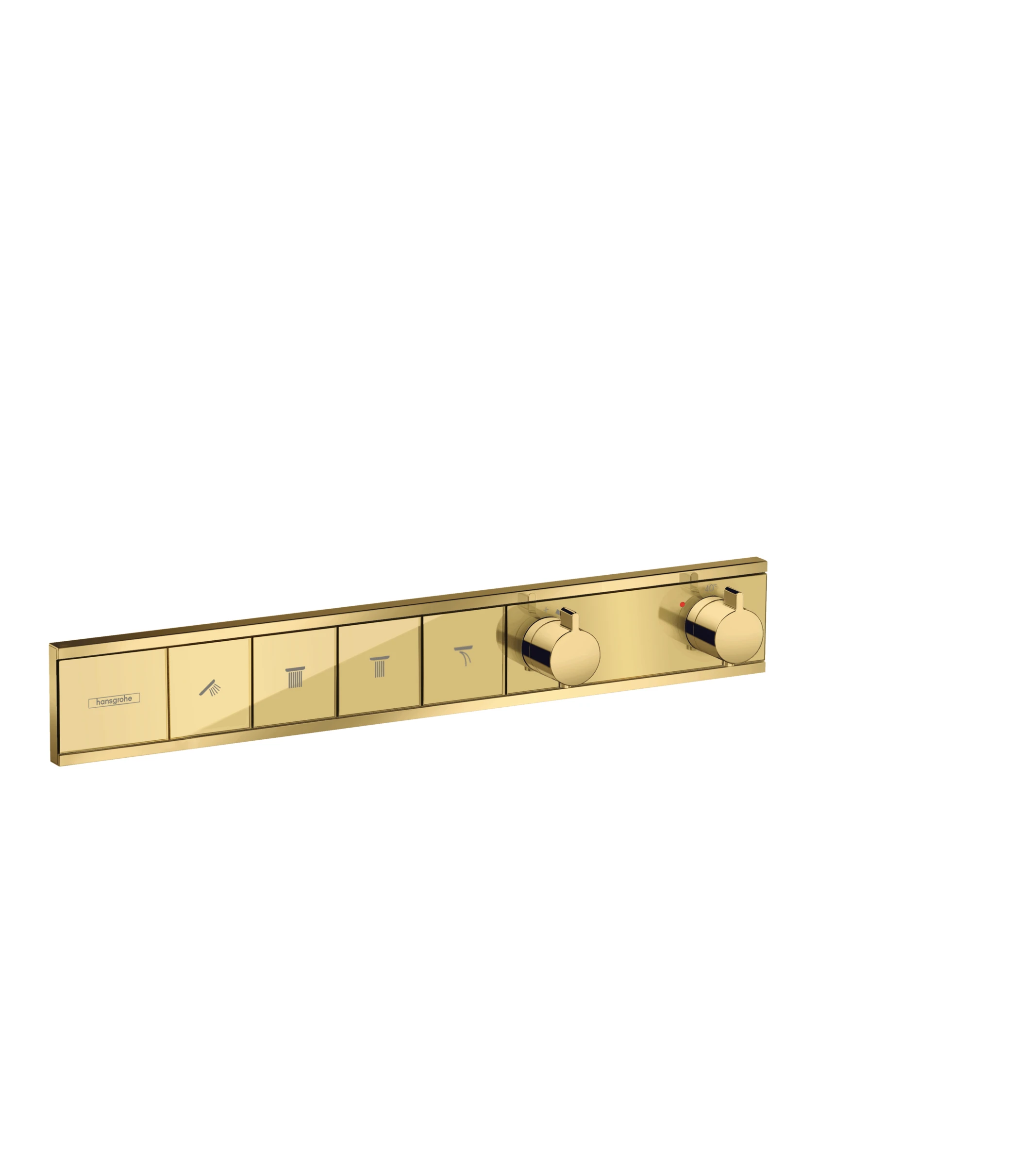 Hansgrohe Rainselect Thermostat For Concealed Installation For 4 Functions Gold Polished
