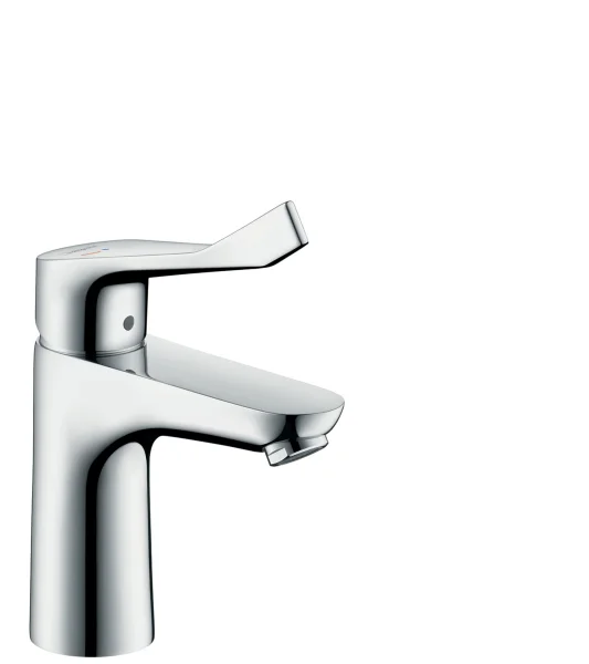 Hansgrohe Focus Single Lever Basin Mixer 100 Coolstart With Extra Long Handle Without Waste Chrome