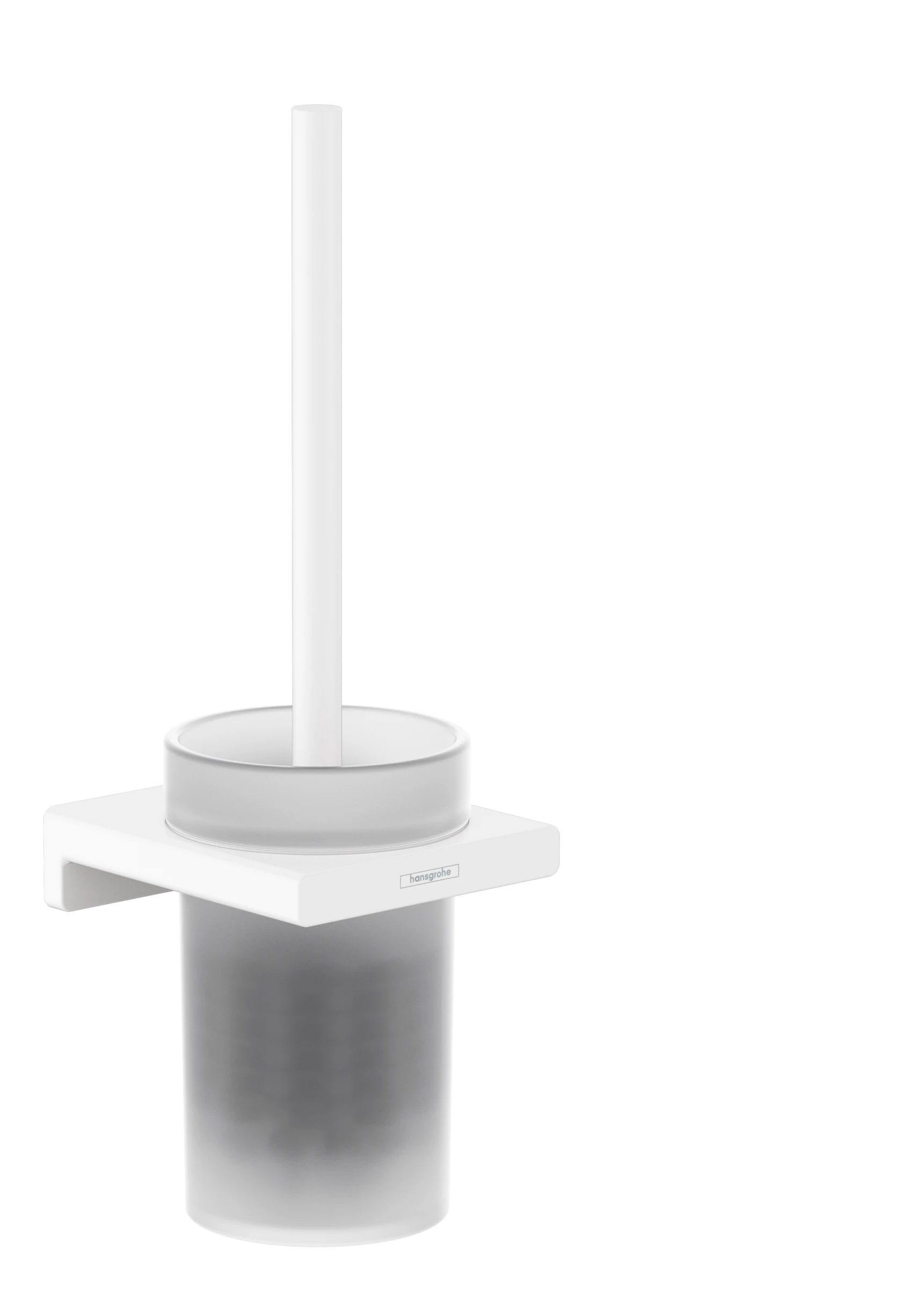 Hansgrohe Addstoris Q Toilet Brush Holders 130 X 130 X 370mm White - Matt