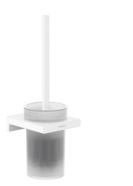 Hansgrohe Addstoris Q Toilet Brush Holders 130 X 130 X 370mm White - Matt