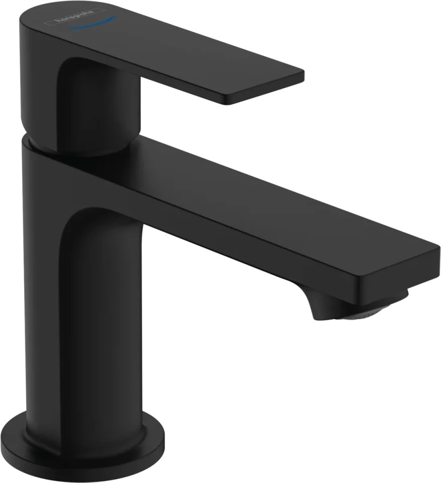 Hansgrohe Rebris E Pillar Tap 335 X 173 X 74mm Black - Matt product image - Image 1