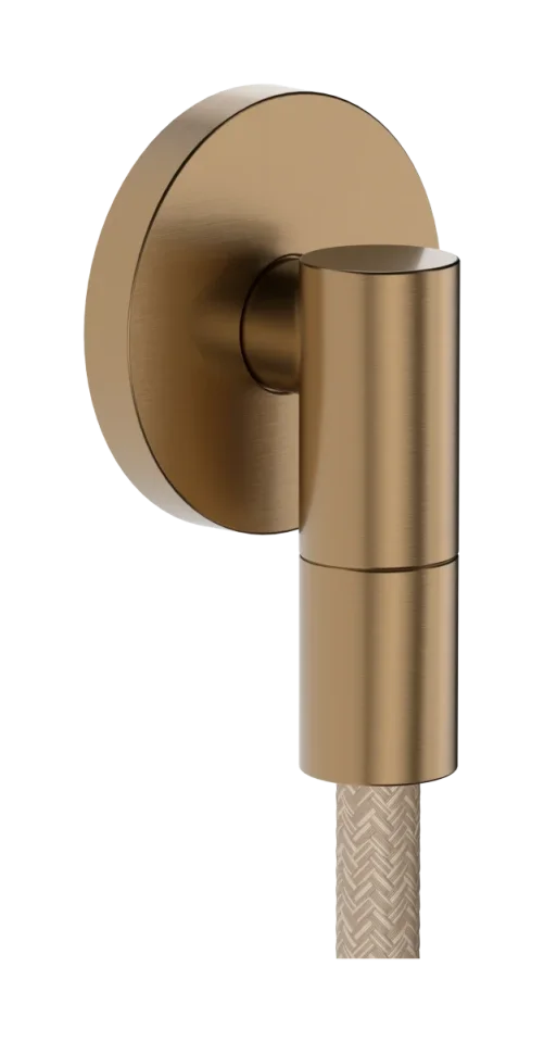 Hansgrohe Fixfit Fine S Wall Outlet 97 X 83 X 65mm Bronze - Brushed product image - Image 1
