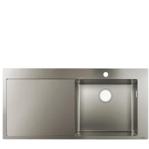 Hansgrohe S71 S715-f450 Built-in Sink 450 With Drainer Stainless Steel