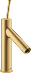 Axor Starck Single Lever Basin Mixer 90 With Pin Handle And Waste Gold Brushed