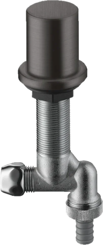 Axor Angle Valves 210 X 125 X 60mm Gunmetal/chrome - Brushed product image - Image 1