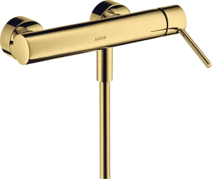 Axor Starck Single Lever Manual Shower Mixer For Exposed Installation With Pin Handle Gold Polished