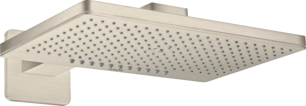 Axor Showersolutions Overhead Shower 460/300 2jet With Shower Arm And Softsquare Escutcheon Brushed Nickel