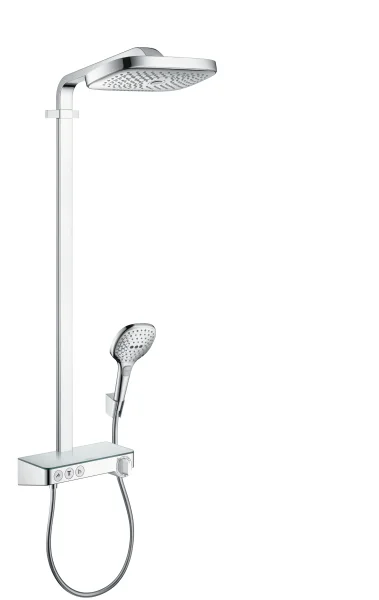 Hansgrohe Raindance Select E Showerpipe 300 3jet With Showertablet Select 300 Chrome