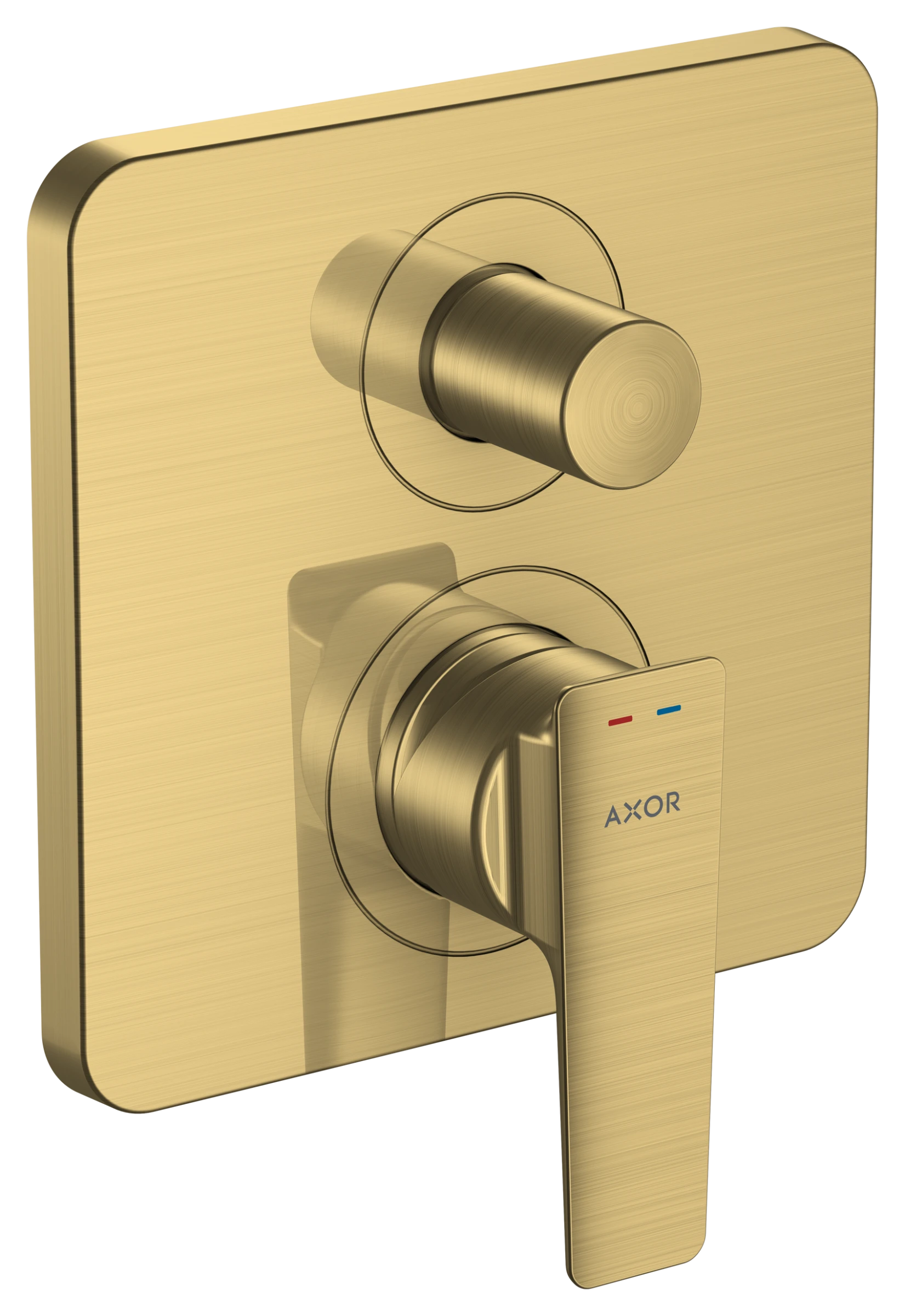 Axor Citterio E Single Lever Manual Bath Mixer For Concealed Installation With Integrated Backflow Prevention Brushed Brass