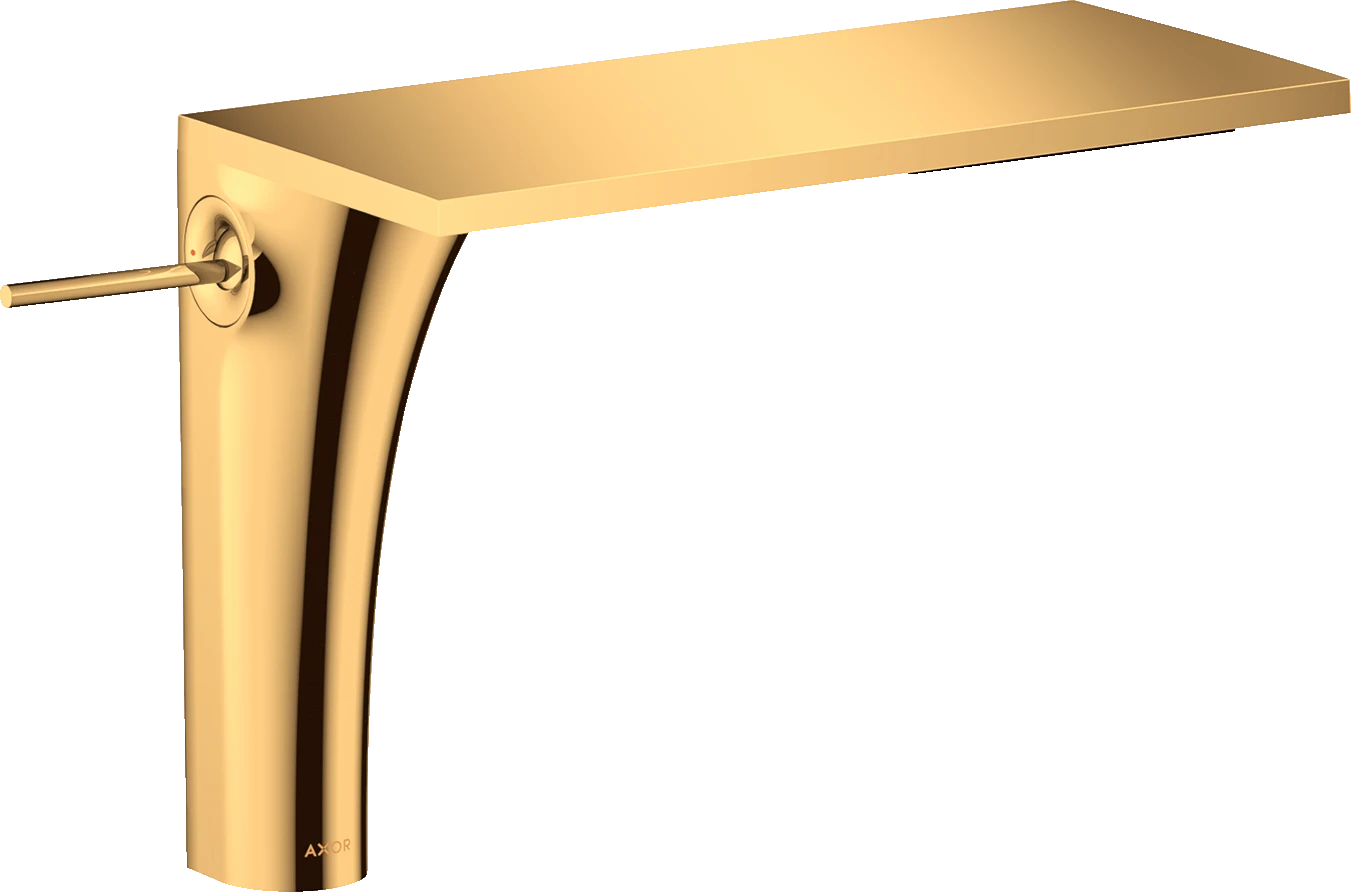 Axor Massaud Single Lever Basin Mixer 220 For Wash Bowls Without Waste Gold Polished