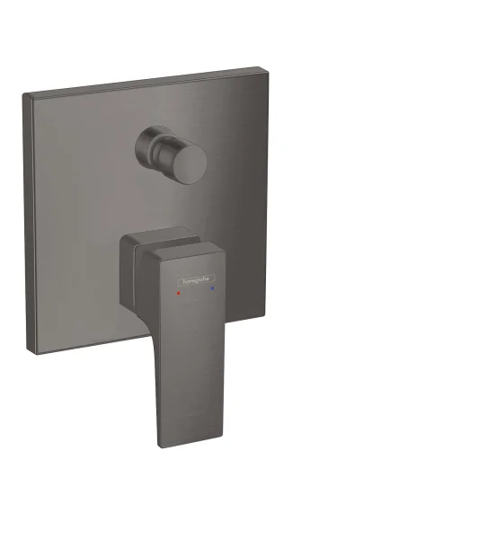 Hansgrohe Metropol Single Lever Manual Bath Mixer For Concealed Installation With Lever Handle Brushed Black Chrome