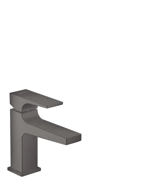 Hansgrohe Metropol Single Lever Basin Mixer 100 With Lever Handle For Handrinse Basins With Push-open Waste Set Brushed Black Chrome