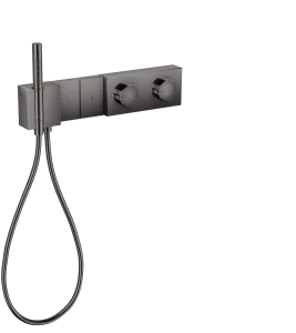 Axor Edge Thermostatic Shower Mixer Concealed 555 X 400 X 150mm Gunmetal/chrome - Polished