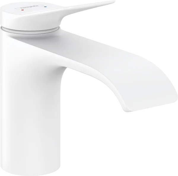 Hansgrohe Vivenis Single Lever Basin Mixer 80 Without Waste Set Matt White