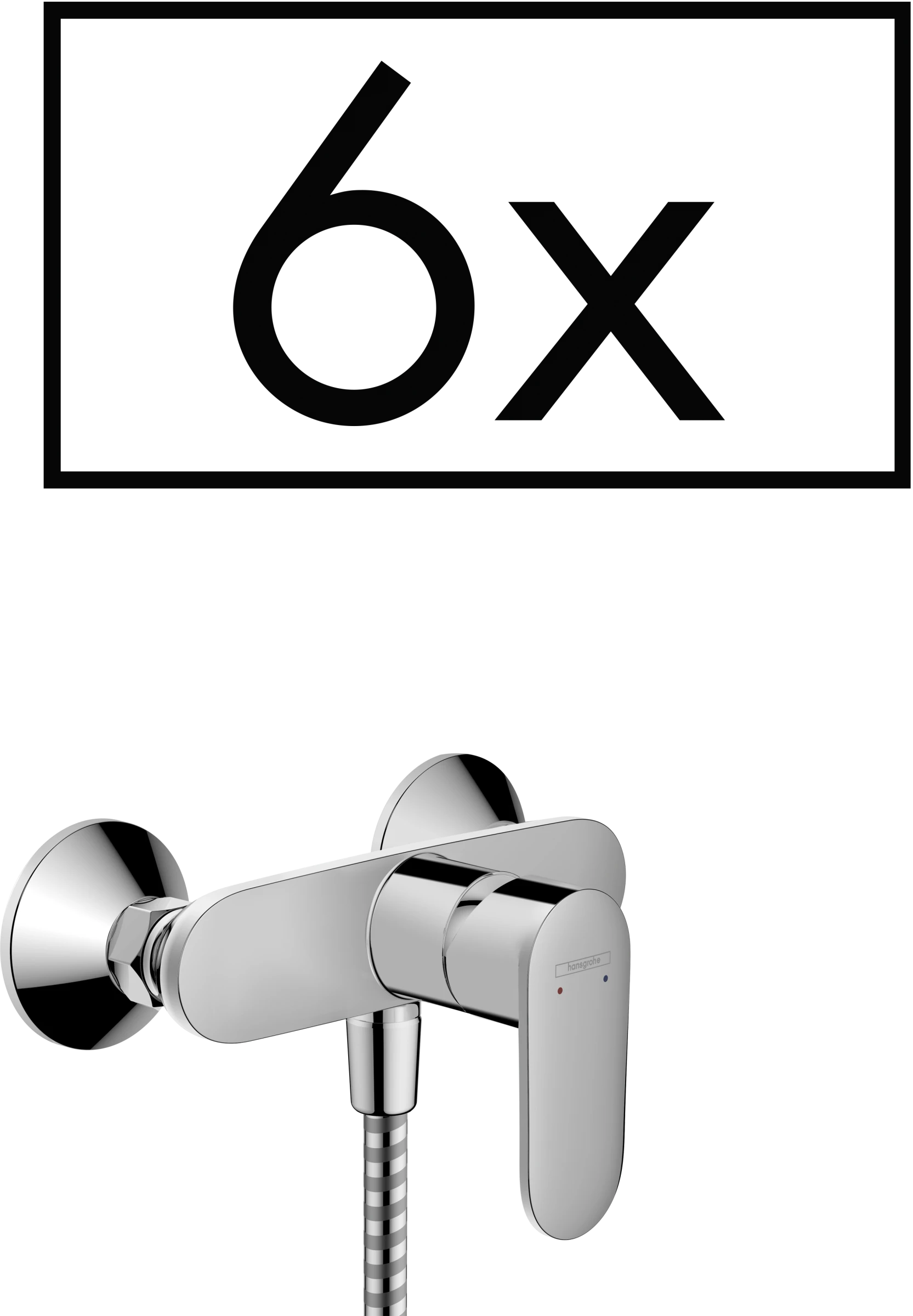 Hansgrohe Vernis Blend Single Lever Shower Mixer For Exposed Installation Projects Pack Chrome