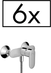 Hansgrohe Vernis Blend Single Lever Shower Mixer For Exposed Installation Projects Pack Chrome