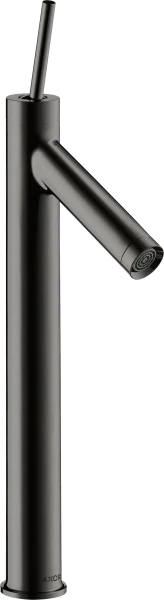 Axor Starck Single Lever Basin Mixer 250 For Wash Bowls Without Waste Polished Black Chrome