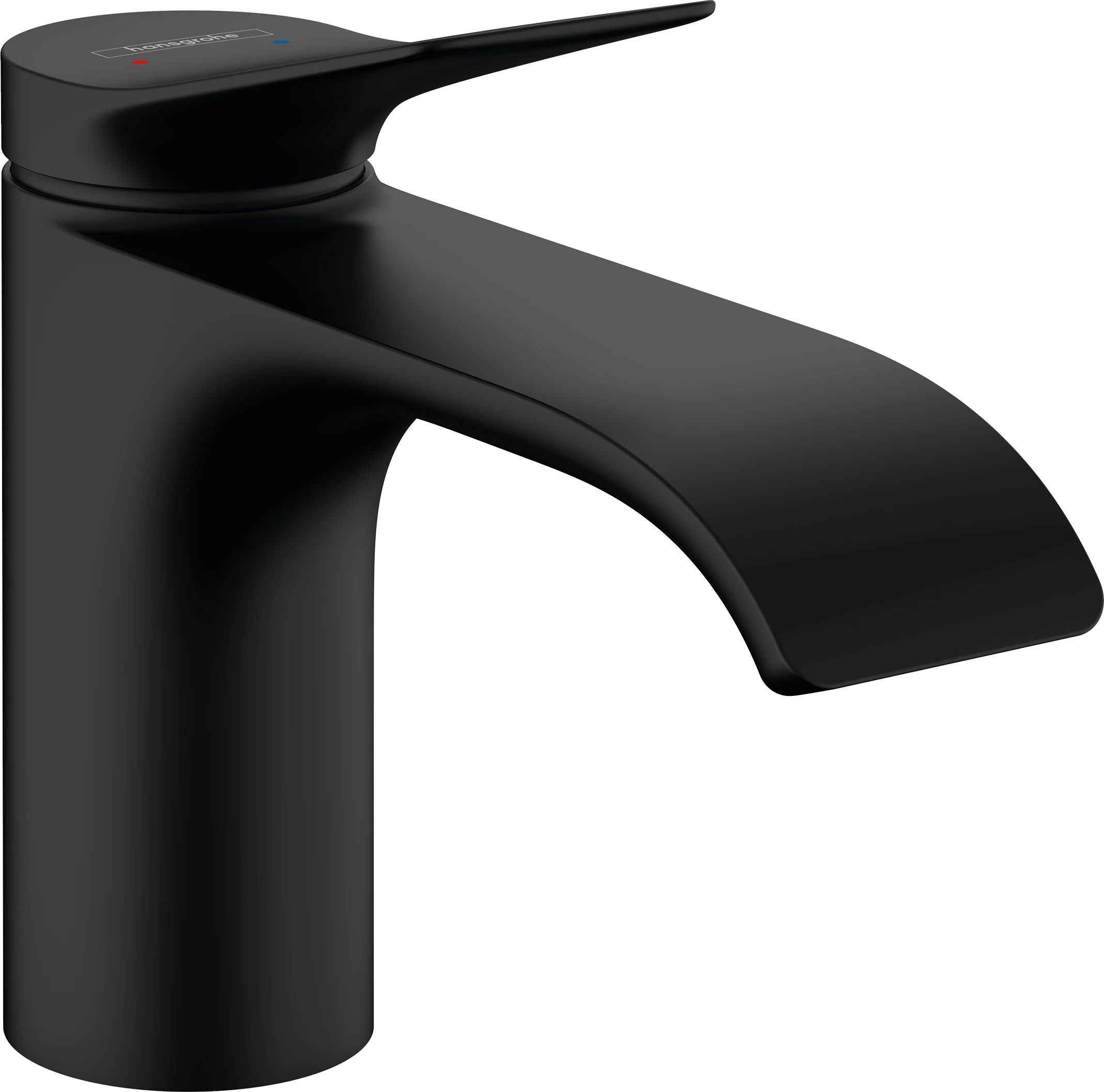Hansgrohe Vivenis Single Lever Basin Mixer 80 With Pop-up Waste Set Matt Black