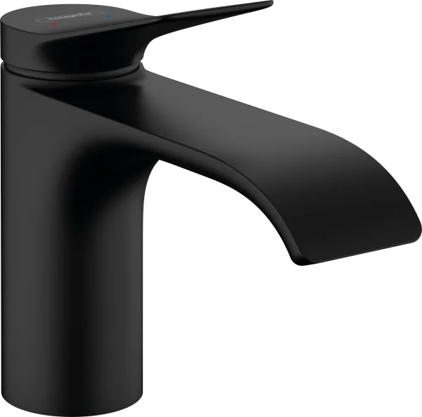 Hansgrohe Vivenis Single Lever Basin Mixer 80 With Pop-up Waste Set Matt Black