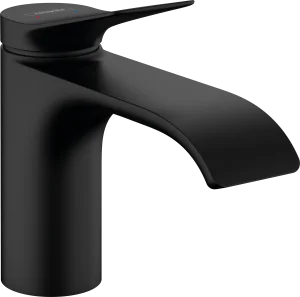 Hansgrohe Vivenis Single Lever Basin Mixer 80 With Pop-up Waste Set Matt Black