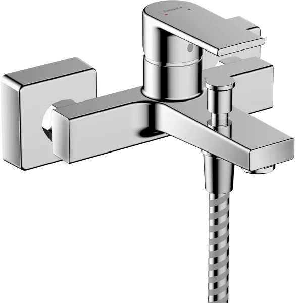 Hansgrohe Vernis Shape Single Lever Bath Mixer For Exposed Installation With 2 Flow Rates Chrome