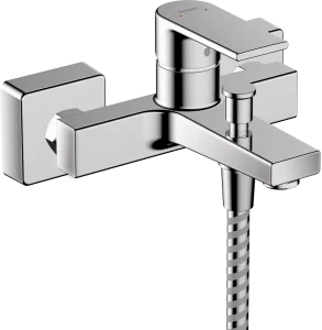 Hansgrohe Vernis Shape Single Lever Bath Mixer For Exposed Installation With 2 Flow Rates Chrome
