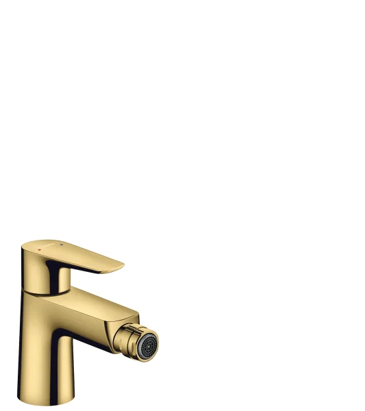 Hansgrohe Talis E Single Lever Bidet Mixer With Pop-up Waste Gold Polished