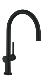Hansgrohe Talis M54 Single Lever Kitchen Mixer 220, Single Spray Mode Matt Black
