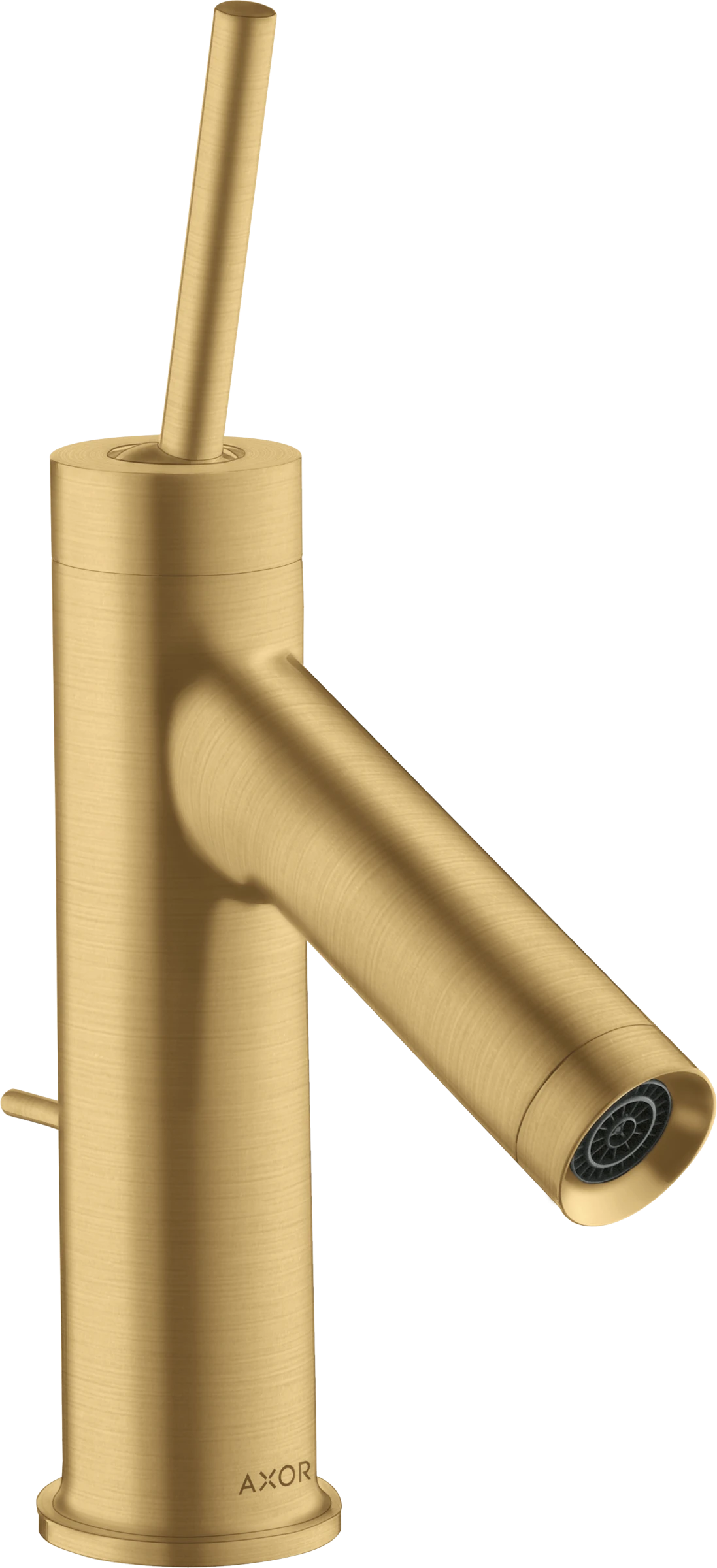 Axor Starck Single Lever Basin Mixer 70 With Pin Handle For Cloakroom Basins With Pop-up Waste Gold Brushed