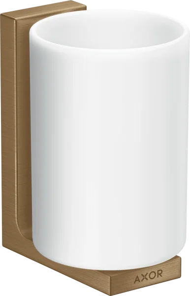 Axor Universal Rectangular Tooth Brush Tumbler 256 X 163 X 102mm Bronze - Brushed