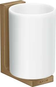 Axor Universal Rectangular Tooth Brush Tumbler 256 X 163 X 102mm Bronze - Brushed