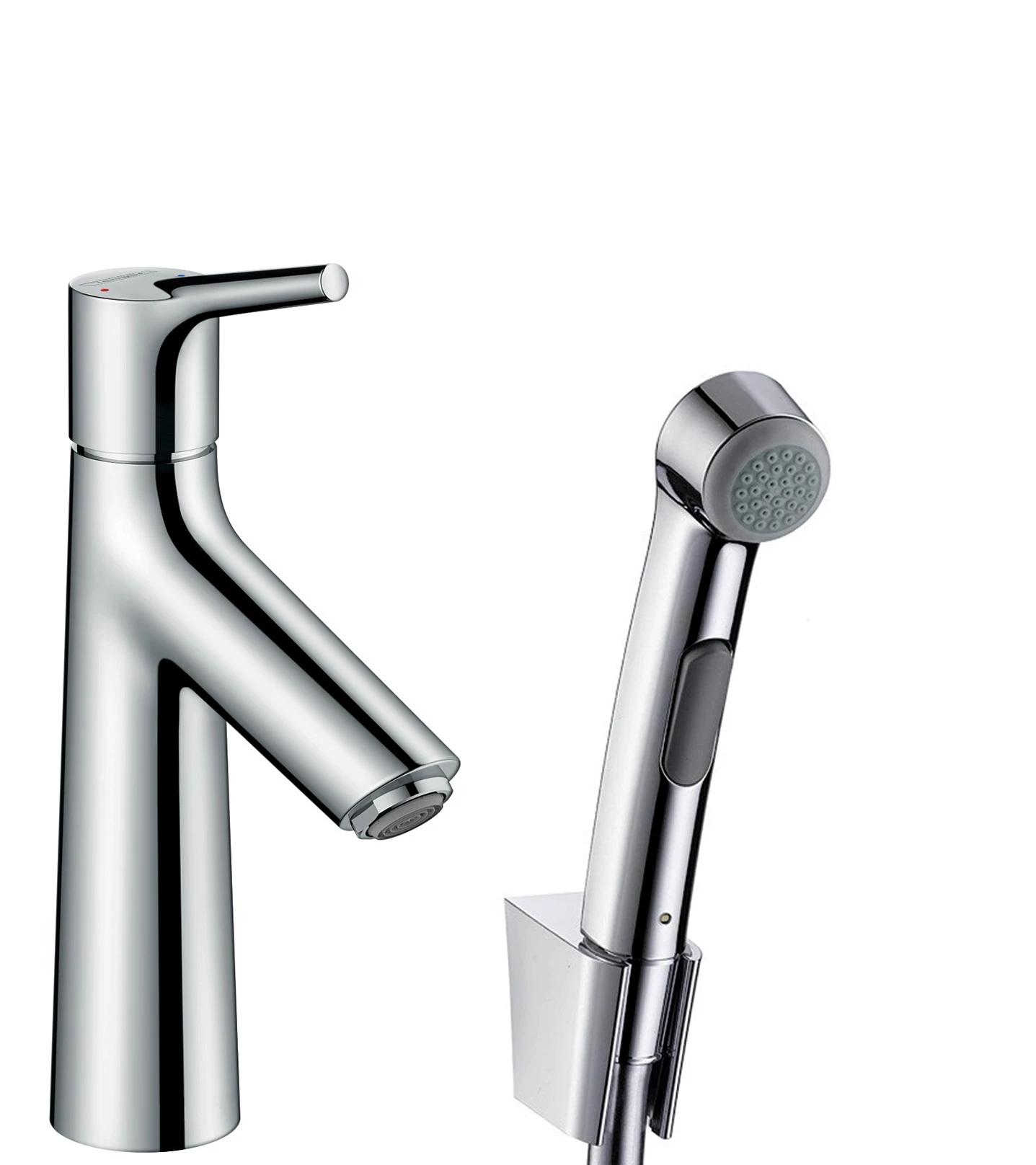 Hansgrohe Talis S Single Lever Basin Mixer With Bidet Spray And Shower Hose 160 Cm Chrome