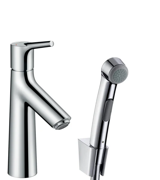 Hansgrohe Talis S Single Lever Basin Mixer With Bidet Spray And Shower Hose 160 Cm Chrome