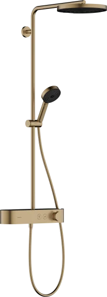 Hansgrohe Pulsify S Showerpipes With Thermostatic Mixer 1185 X 365 X 165mm Bronze - Brushed