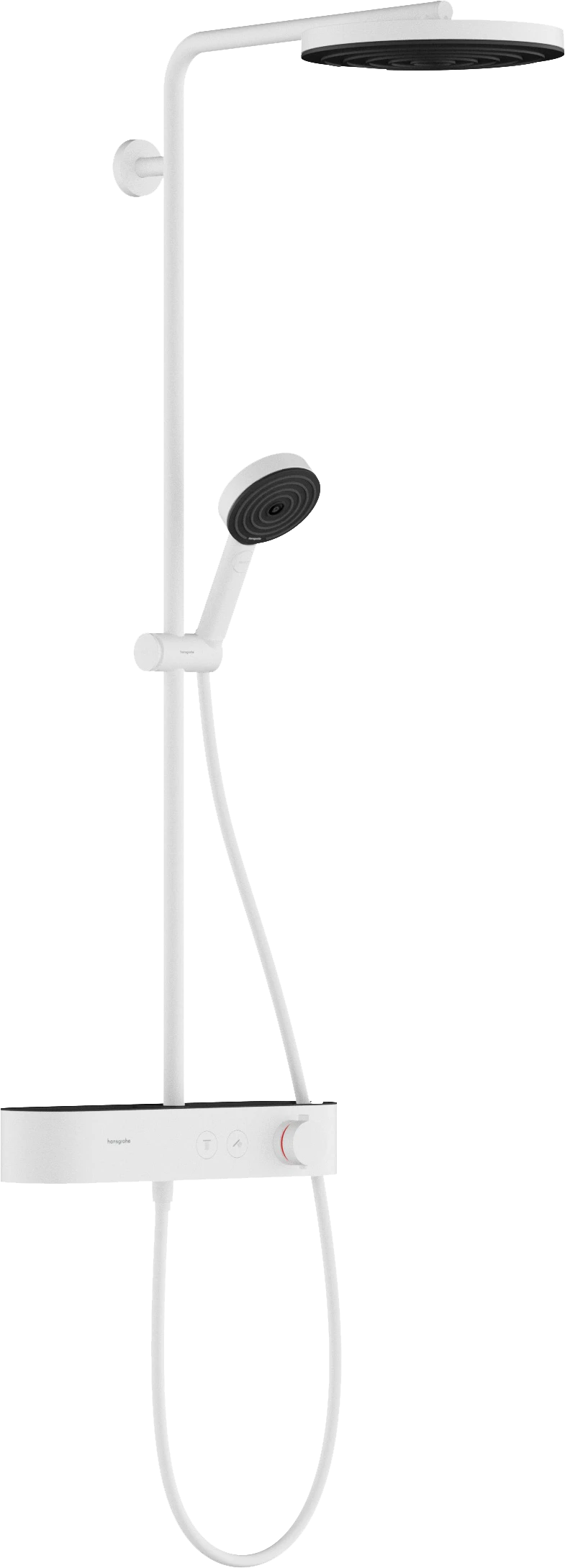 Hansgrohe Pulsify S Showerpipes With Thermostatic Mixer 1187 X 365 X 180mm White - Matt