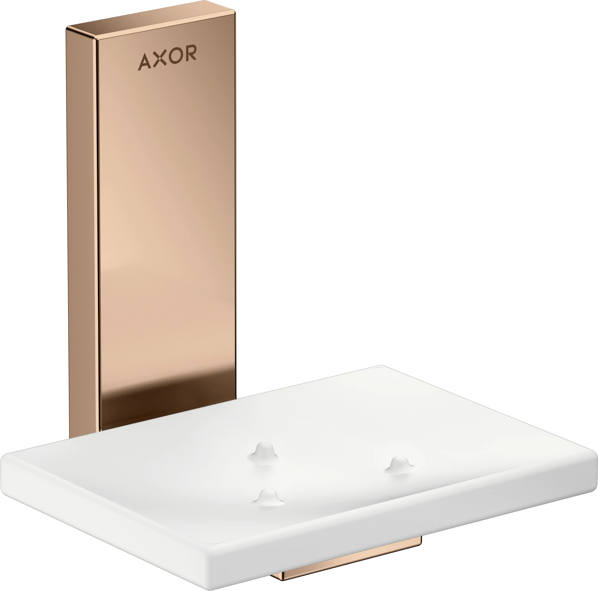 Axor Universal Rectangular Soap Dishes /-basket 135 X 110 X 90mm Rose Gold/gold - Polished