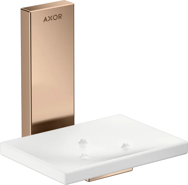 Axor Universal Rectangular Soap Dishes /-basket 135 X 110 X 90mm Rose Gold/gold - Polished