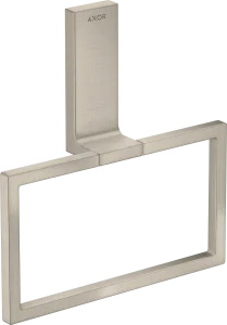 Axor Universal Rectangular Towel Ring 285 X 157 X 82mm Nickel - Brushed