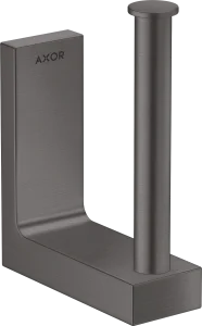Axor Universal Rectangular Toilet Roll Holders 181 X 162 X 70mm Gunmetal/chrome - Brushed