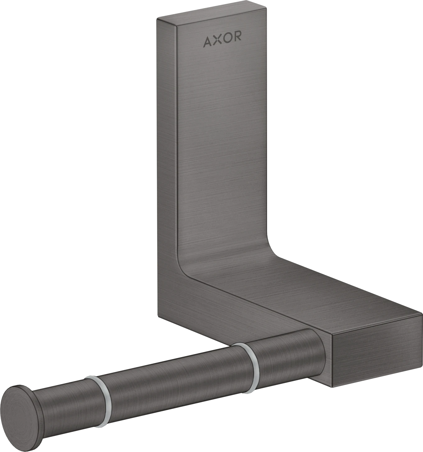 Axor Universal Rectangular Toilet Roll Holders 330 X 217 X 156mm Gunmetal/chrome - Brushed