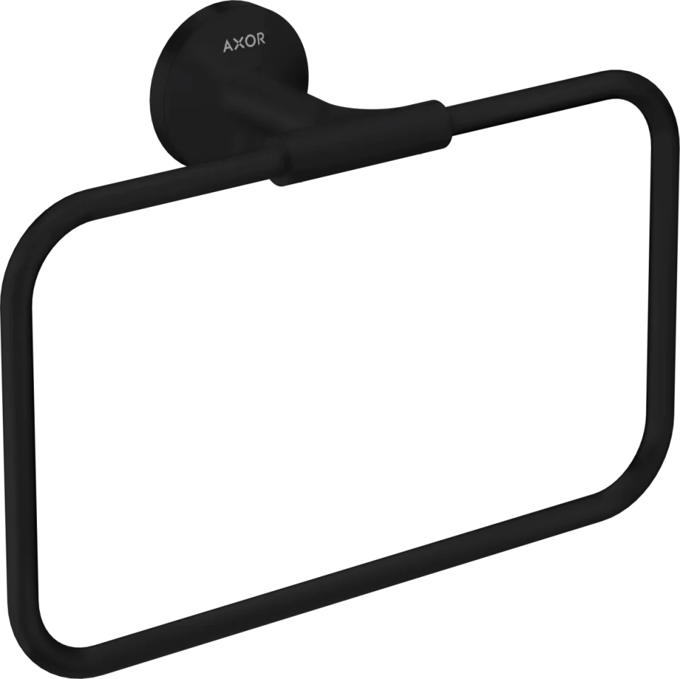 Axor Universal Circular Towel Ring 285 X 157 X 82mm Black - Matt product image - Image 1