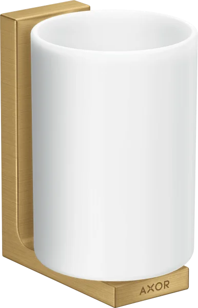 Axor Universal Rectangular Tooth Brush Tumbler 256 X 163 X 102mm Gold - Brushed