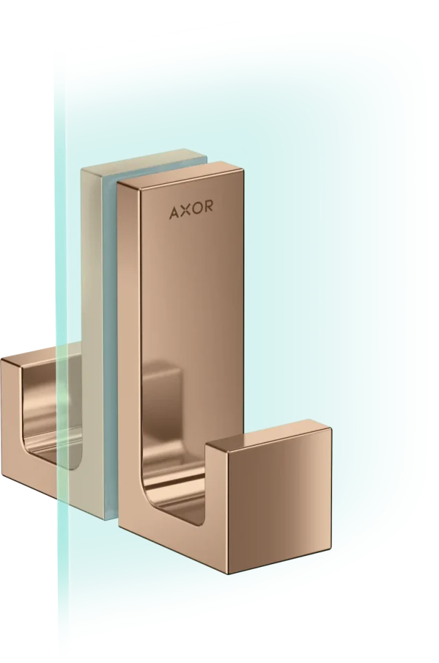 Axor Universal Rectangular Towel Holder 246 X 98 X 76mm Rose Gold/gold - Polished product image - Image 1